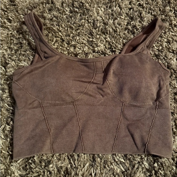 nova sport Tops - Elegant Brown Crop Top for Women